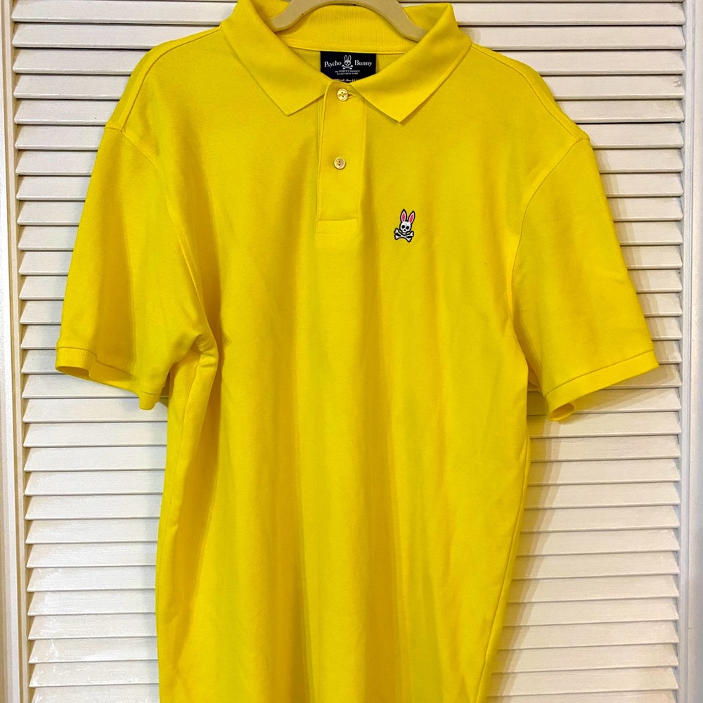Psycho bunny men’s polo yellow